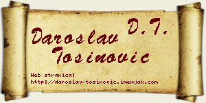 Daroslav Tošinović vizit kartica